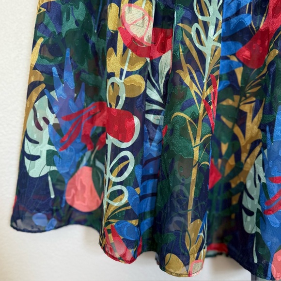 ANTHROPOLOGIE NWT 2X HUTCH Floral Printed Tiered Maxi Skirt • Vibrant Boho - Picture 4 of 13